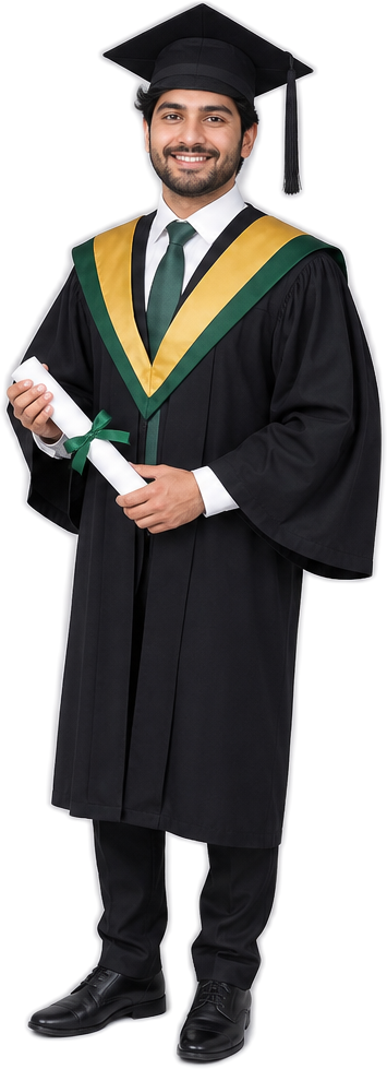 Scholarship graduate supported by the Overseas Pakistanis Education Fund