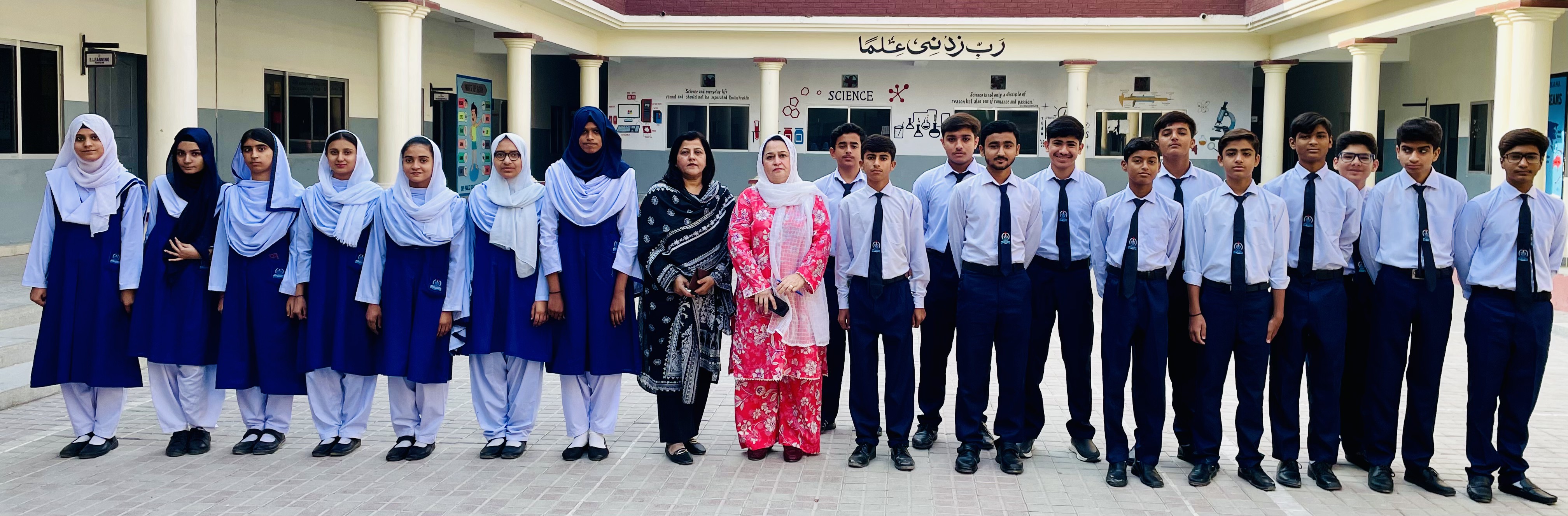 Student with new Uniform