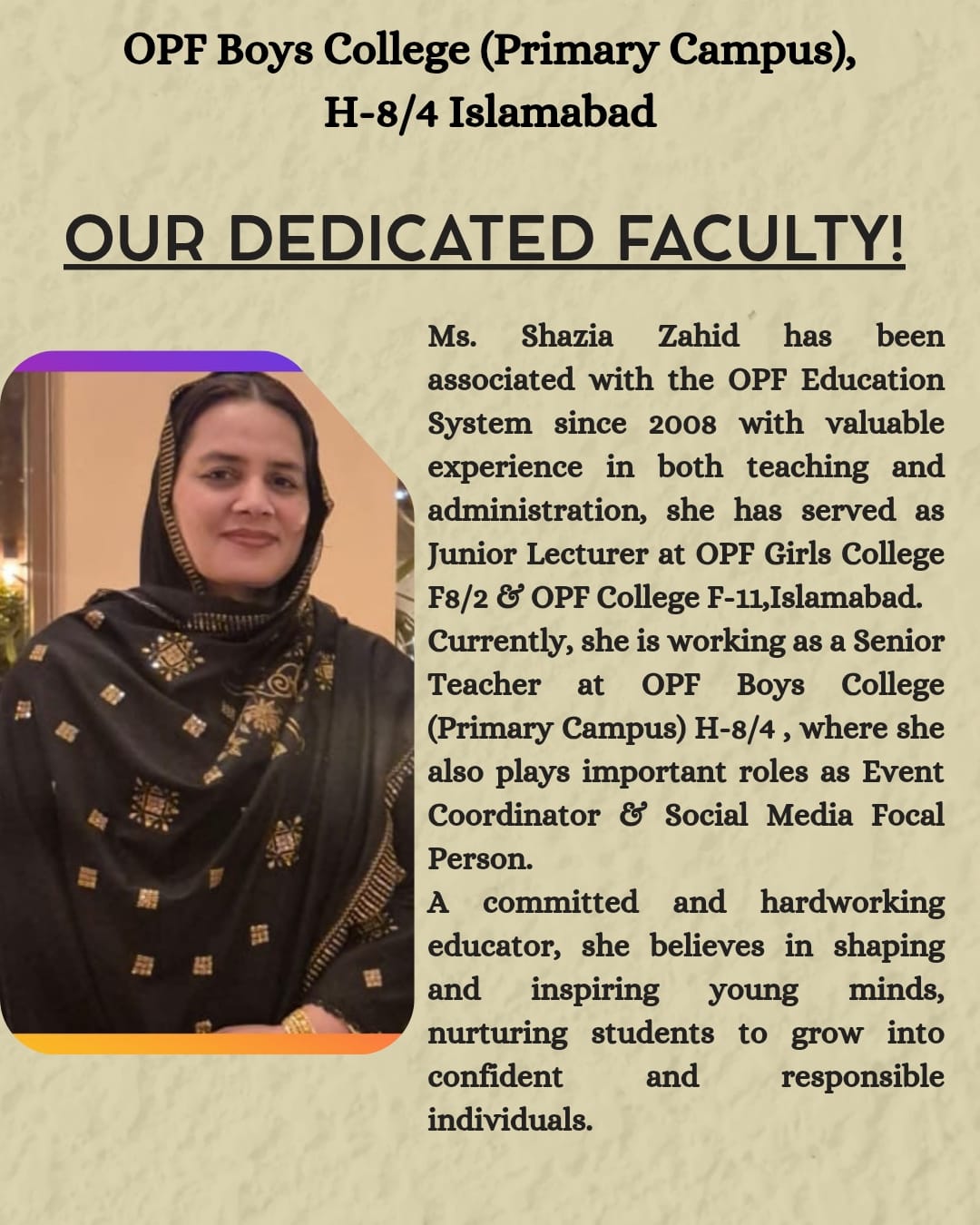 Shazia Zahid